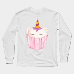 Unicorn cupcake Long Sleeve T-Shirt